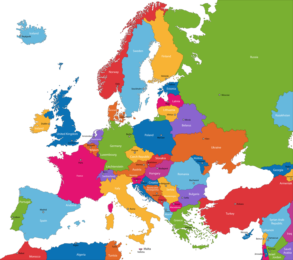 map of europe